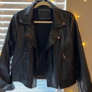 Elodie black leather jacket